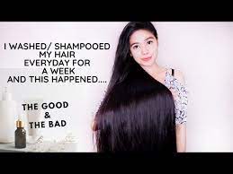 i washed shooed my hair everyday for