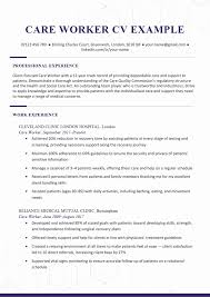 care worker cv exle template