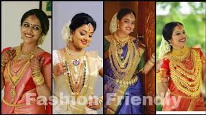 gold jewellery designs for kerala bride