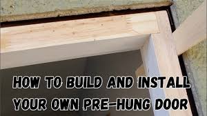 install your own pre hung door frame