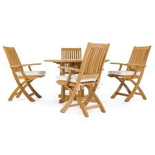 5 Pc Barbuda Folding Dining Set