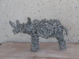 Wire Sculpture Wire Art Rhino
