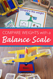 compare weights with a balance scale