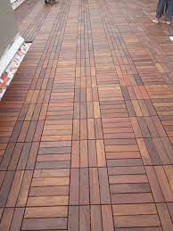 brown ipe wood deck flooring