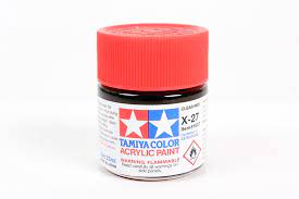 Acrylic X 27 Clear Red 23ml Bottle