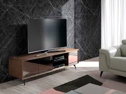 Walnut Wood Tv Cabinet With Black
