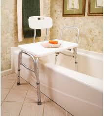 carex bathtub transfer bench white