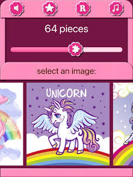 pony unicorn puzzles for kids on the
