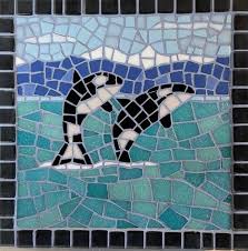 Mosaic Tile Art West Coast Whales