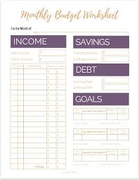 Fix Your Finances Asap With My Free Simple Monthly Budget Template