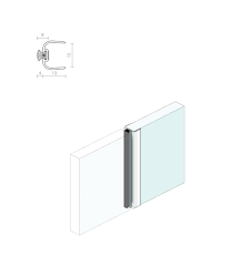 15mm Frameless Glass Door Edge Seal