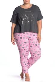 Pj Couture Purrfect Pajama 2 Piece Set Plus Size Nordstrom Rack
