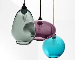 Colored Glass Pendant Lights Kitchen