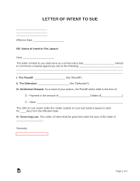 Terms in this set (50). Free Letter Of Intent To Sue With Settlement Demand Sample Word Pdf Eforms