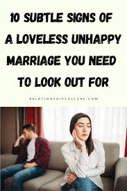 10 top unhappy marriage signs