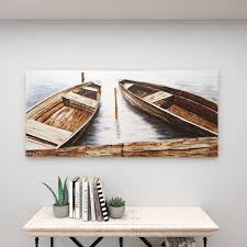Litton Lane 1 Panel Sail Boat Wall Art