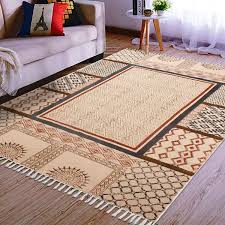 handmade cotton carpet living room area