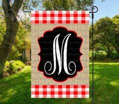 Personalized Garden Flag Monogram