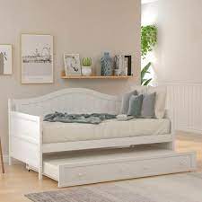 Gojane White Twin Wooden Daybed With