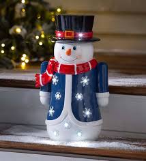 indoor outdoor lighted shorty snowman