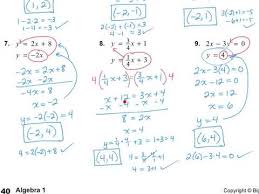 Algebra 1 5 2 Solving Systems Of
