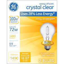 Ge 72 Watt Energy Star A19 Halogen Clear Bulb 100 Watt Equivalent 2 Pack Standard Bulbs Meijer Grocery Pharmacy Home More