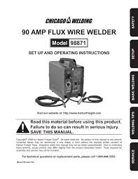 90 flux wire welder harbor