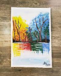 Forest Painting Using Primary Colors