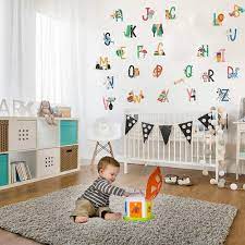 Kids Animal Alphabet Abc Wall Stickers Removable Colorful Educational Wall Decals L And Stick Playroom Classroom Art Murals Decorations