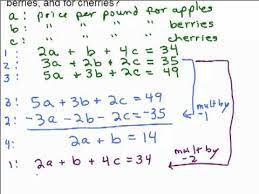 System Of 3 Equations Word Problem 1