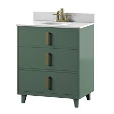 bath vanity with drawers in kale