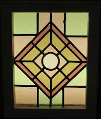 Old English Leaded Stained Glass Window