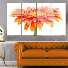 Designart Canada Large Orange Flower On