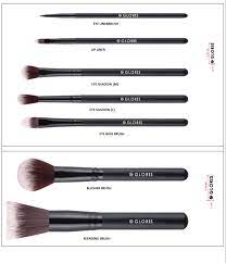 synthetic set of 7 make up brushes for