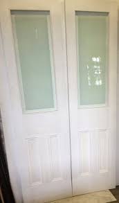 Etched Glass Internal Double Doors