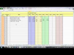 food cost excel template excel