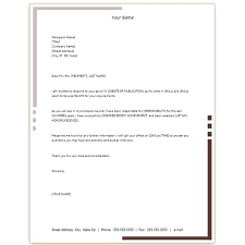 Letter Template Free Download Cover Responding To