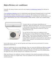 Should you buy a window air conditioner or a portable unit? Calameo High Efficiency Air Conditioner
