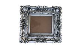 8x10 Antique Silver Frame Style Baroque