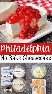 philadelphia no bake cheesecake the