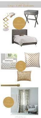 grey gold bedroom inspiration oh