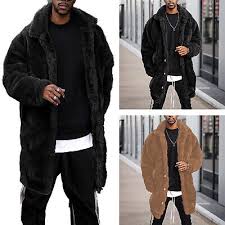 Men S Luxury Faux Fur Coat Jacket