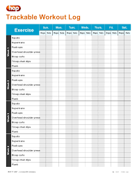 30 useful workout log templates free