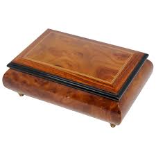 footed wooden jewelry box made in