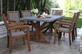 Eucalyptus Dining Table With Composite