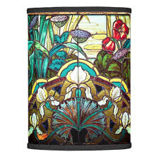 Art Nouveau Stained Glass Look Fl