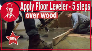 floor leveler on wood suloor