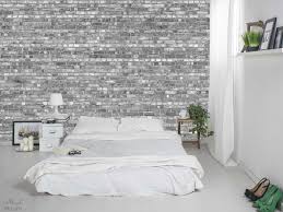 Old Brick Wall Mural Black And White