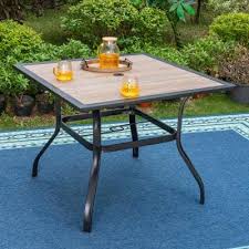 Wrought Iron Frame Patio Tables