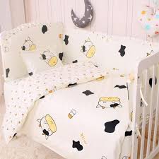 6 pieces baby bedding set crib bed